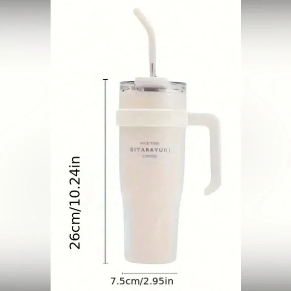 40 ounce vacuum insulated cup with handle stainless steel thermos (hot/cold) - Picture 2 of 10